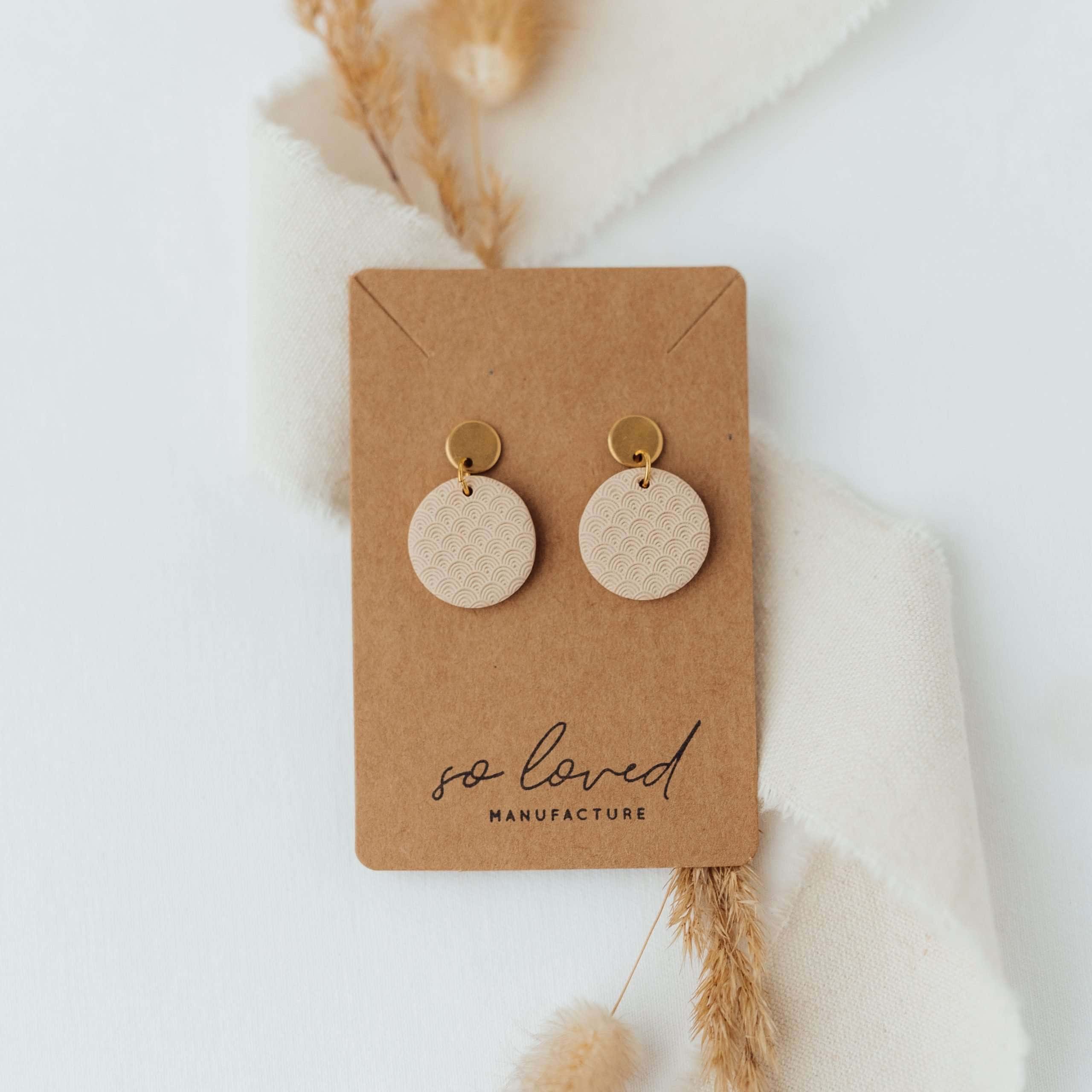 Modischer christlicher Schmuck, handgefertigte Damenohranhänger, christliche Mode accessoire.