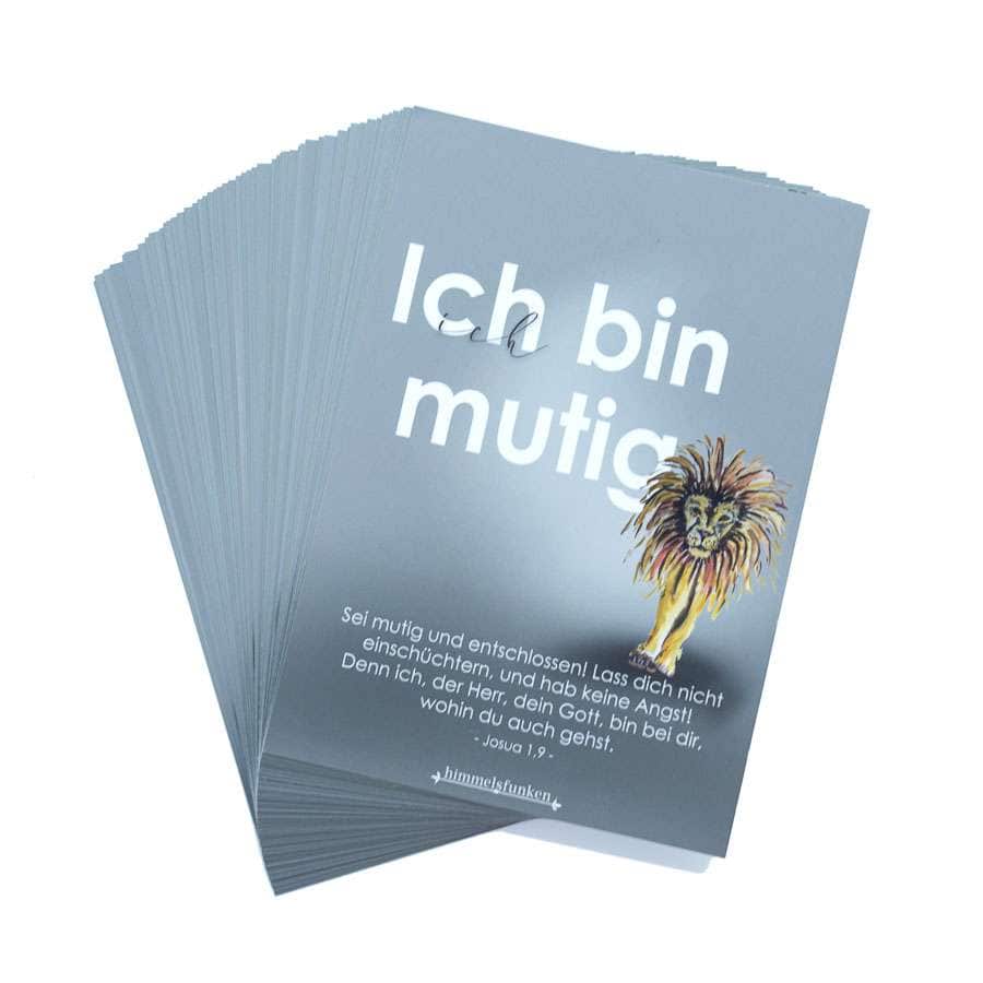Mutige christliche Glaubenskarten mit inspirierenden Bibelversen.
