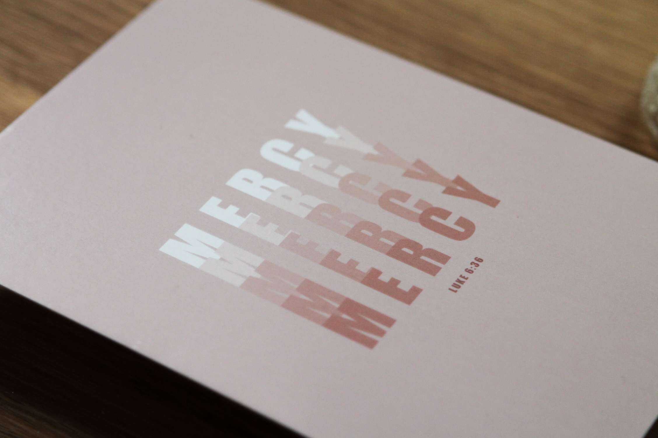 Moderner christlicher Marienbrief mit Bibelvers Love 6:36.