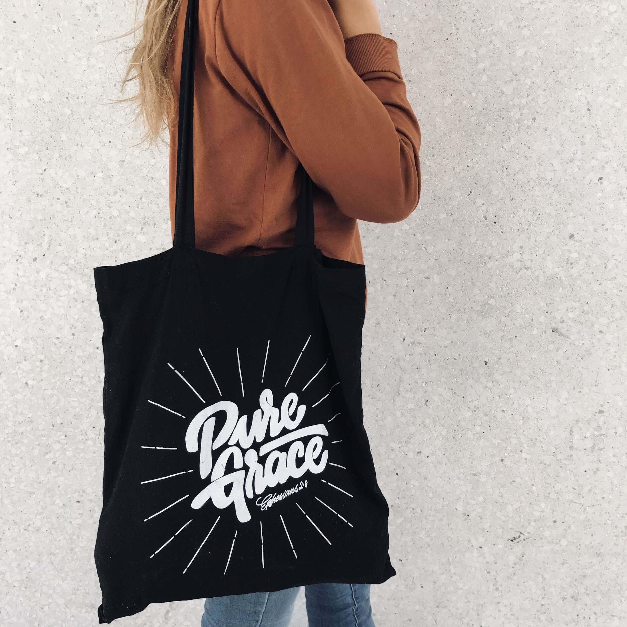 Glaubensbasierte Einkaufstasche mit christlichem Motiv, umweltfreundlich, Mode für Christen.