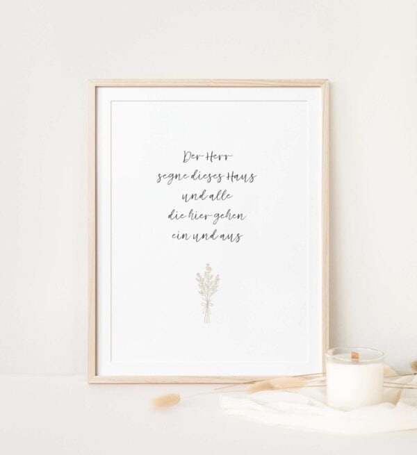 Makramee Wanddekoration mit Bibelzitat für christliche Inspiration.