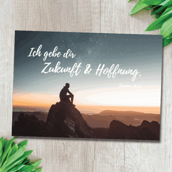 Himmlische christliche Motiv Wanddekoration mit Bibelvers auf Leinwand.