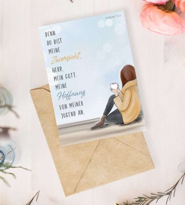 Himmlisches Trostbild mit Glaube und Hoffnung, christliche Botschaft, Gebet, Zuversicht.