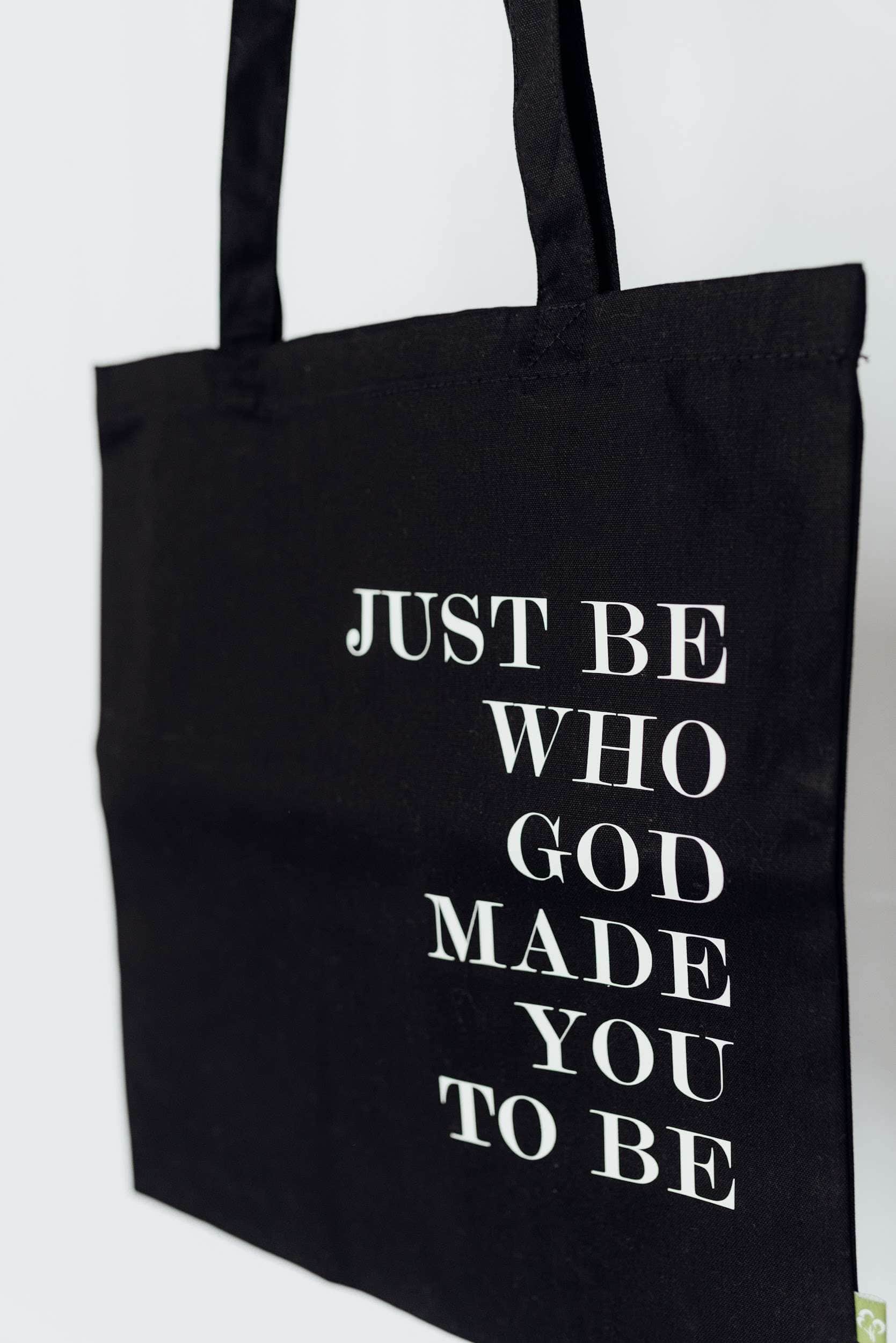 Nachhaltige Christliche Einkaufstasche mit Bibelspruch auf Mookho.de.