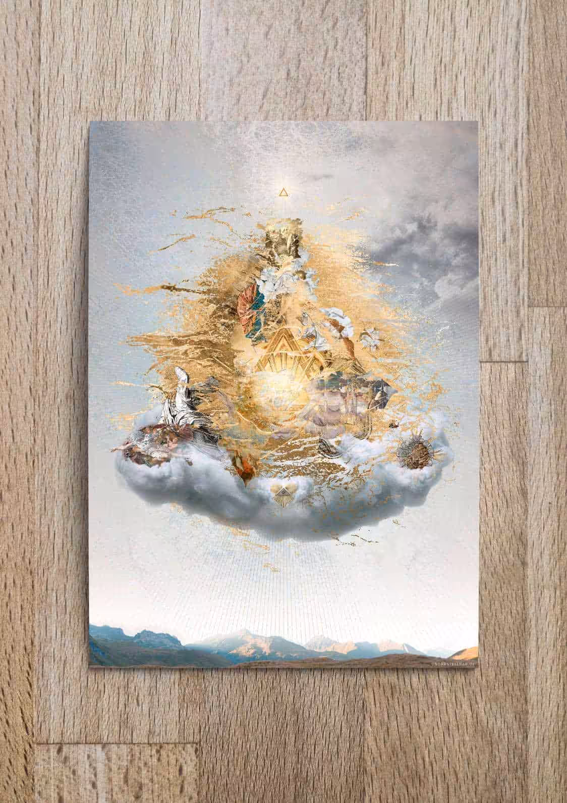 Spirituelle Kunst, christliches Artwork, religiöses Gemälde, christliche Inspiration, spirituelles Wandbild.