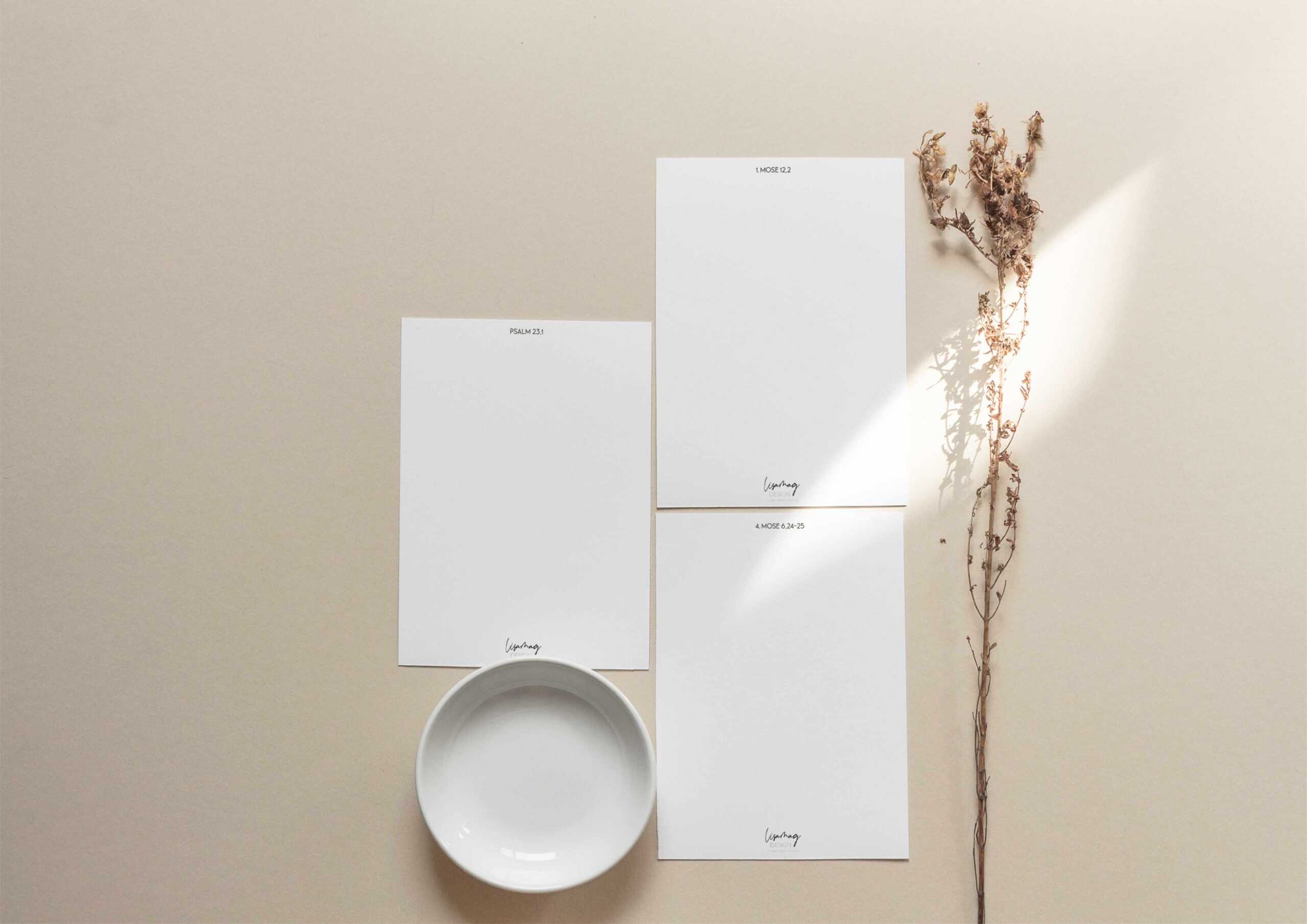 Moderne christliche Gebetskarten auf Mookho.de, spirituelles Design.