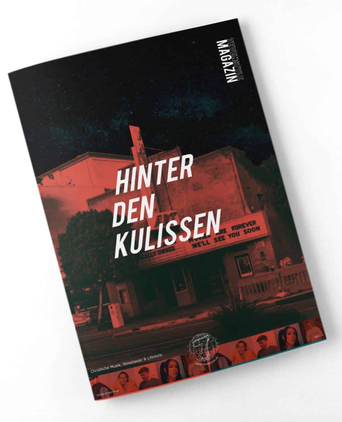 Moderne christliche Magazincover mit urbanem Design und Sternenhimmel, Christliche Lifestyle-Trends.