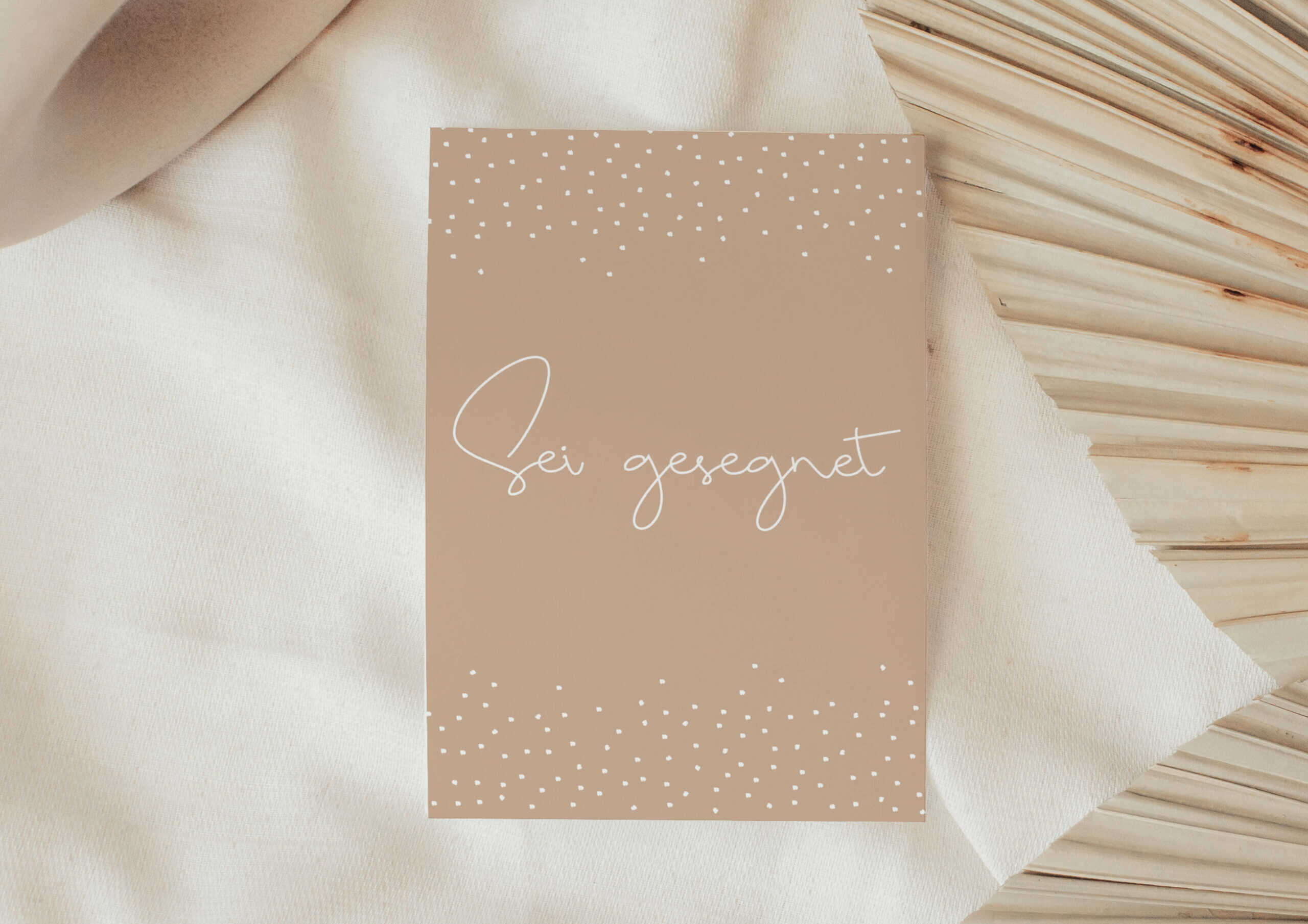 Segenskarte mit christlichem Spruch auf Mookho.de für christliche Marken.