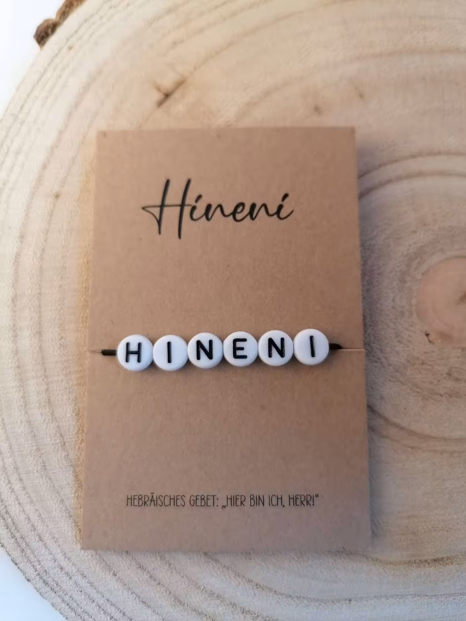 Handmade christliche Armbänder mit Hebräischer Gebetssilbe, Geschenkidee für Christen.