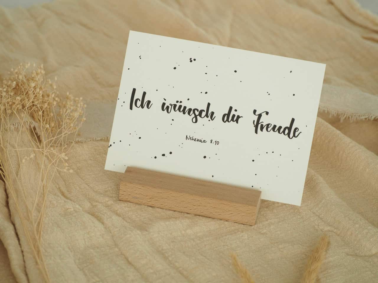 Freude durch christliche Botschaften, Bibelzitate, Inspirierende christliche Geschenke.