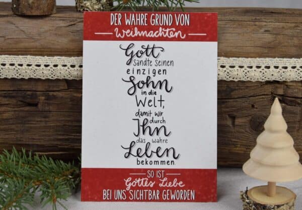 Segensreicher Weihnachtsgruß mit christlicher Botschaft, ideal für Glaubensartikel.