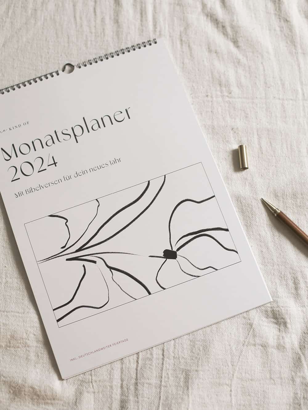 Gebets- und christlicher Monatsplaner für 2024 – Glaube, Bibel, Inspiration.
