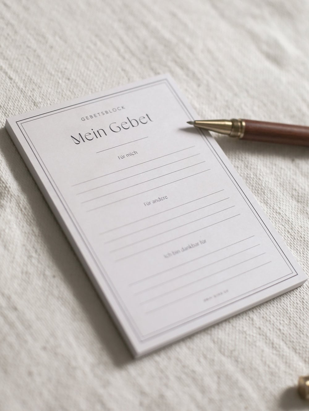 Gottes Gebetsblock für Christen, Gebetstagebuch Gebetsnotiz, christliches Gebetstool.