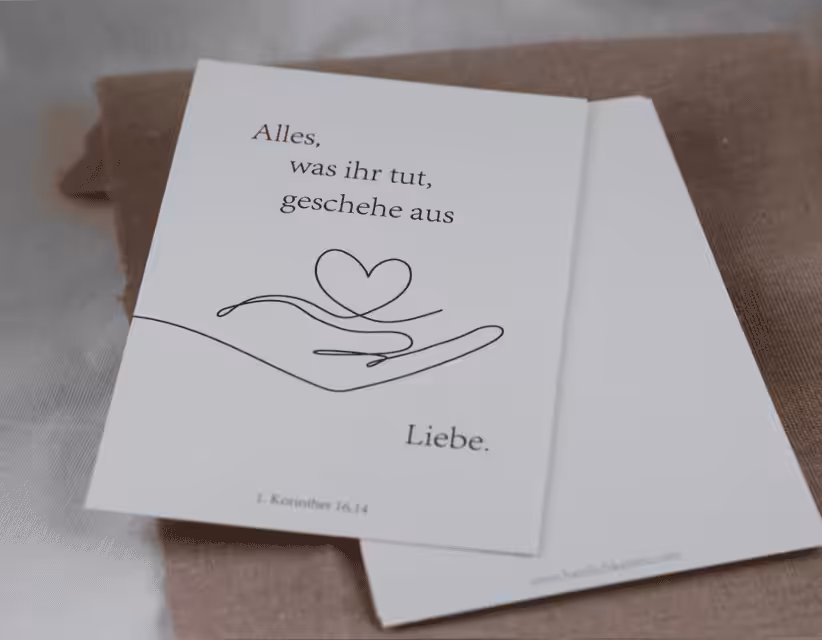 Glaubenskarten mit christlichen Sprüchen, Geschenkideen für Christen, christliche Grußkarten.