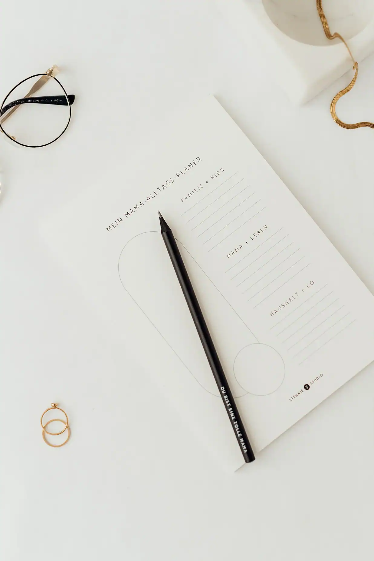 Moderner Mama-Alltags-Planer für christliche Familien, Haushalt & Kids.