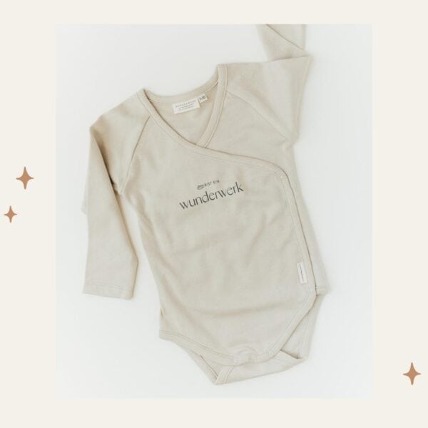 Sanfter Babybody mit christlichem Wunschmotiv, christliche Babykleidung, Geschenkidee, Babygeschenk, Babymode, christlicher Glaube.