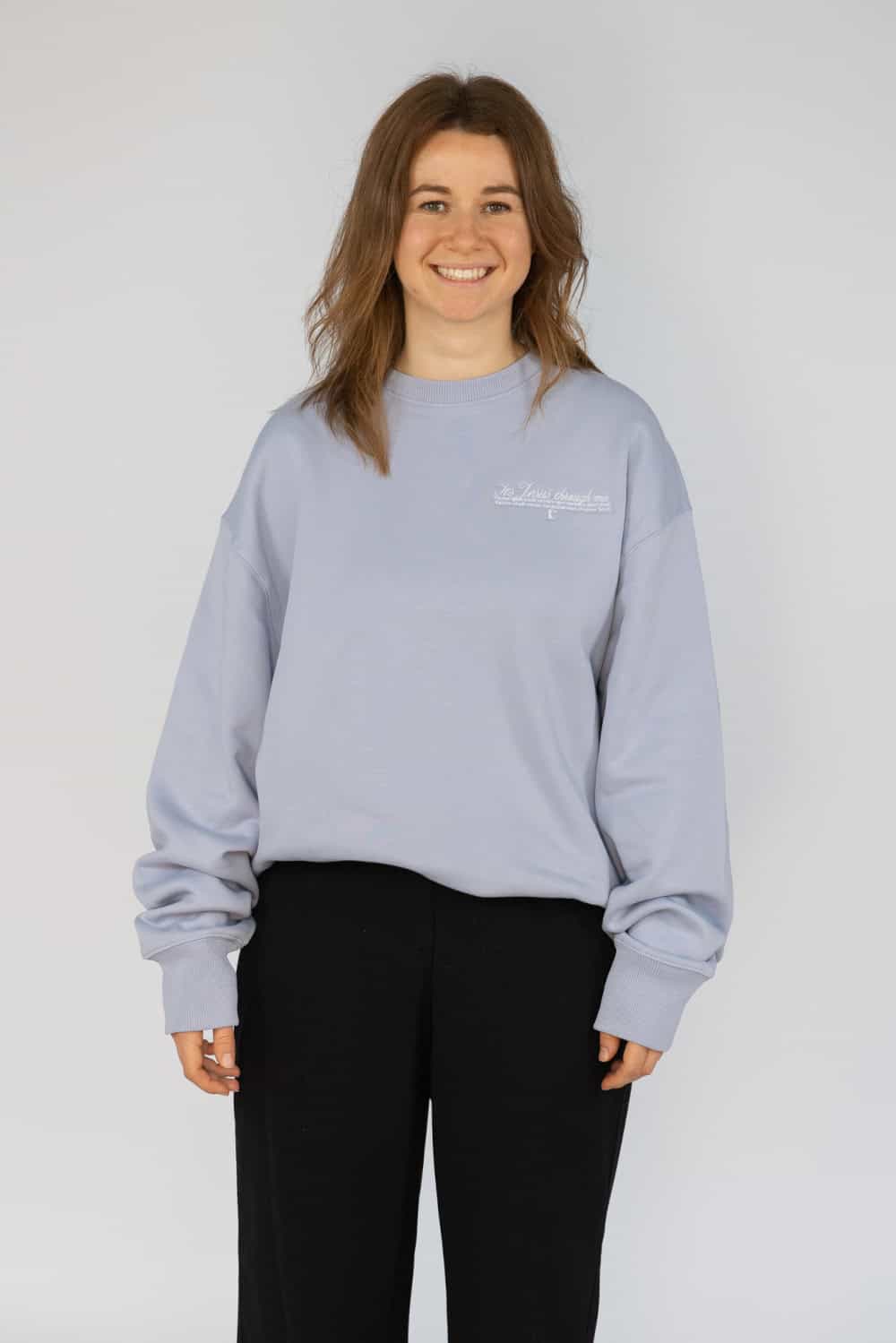 Beleuchtetes Christliches Sweatshirt für Frauen, bibelvers, bequeme Freizeitkleidung.