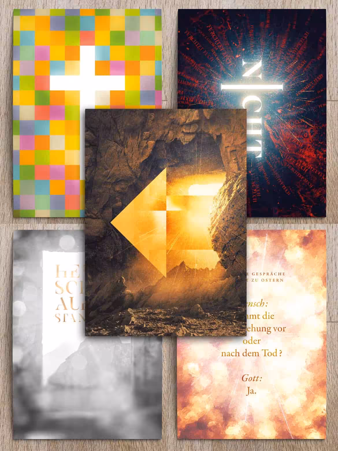 Himmlische Karten für christliche Botschaften und Glaubensgeschenke.