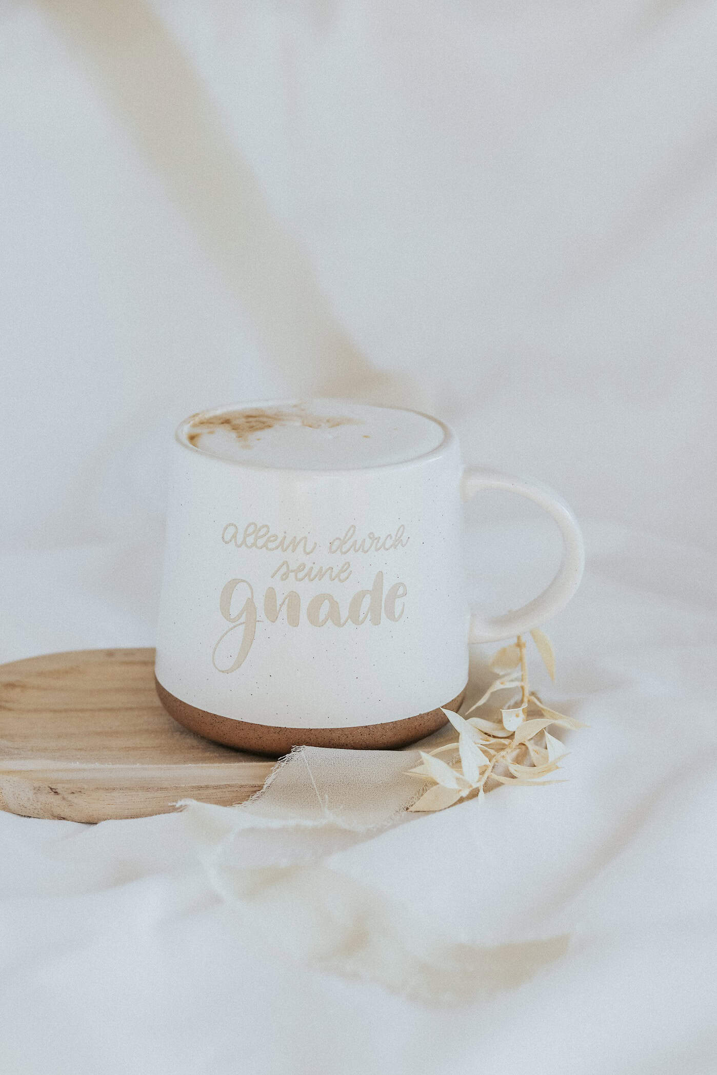 Segensbecher mit christlichem Gruß, Tasse mit Glaubensmotivation, christliche Geschenkidee, religiöse Tasse.