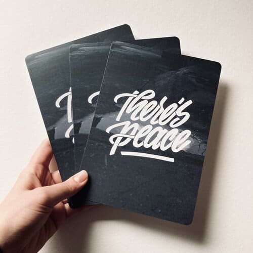 Glaubenskarten mit Friedensbotschaft, christliche Grußkarten für Christen und Gläubige.