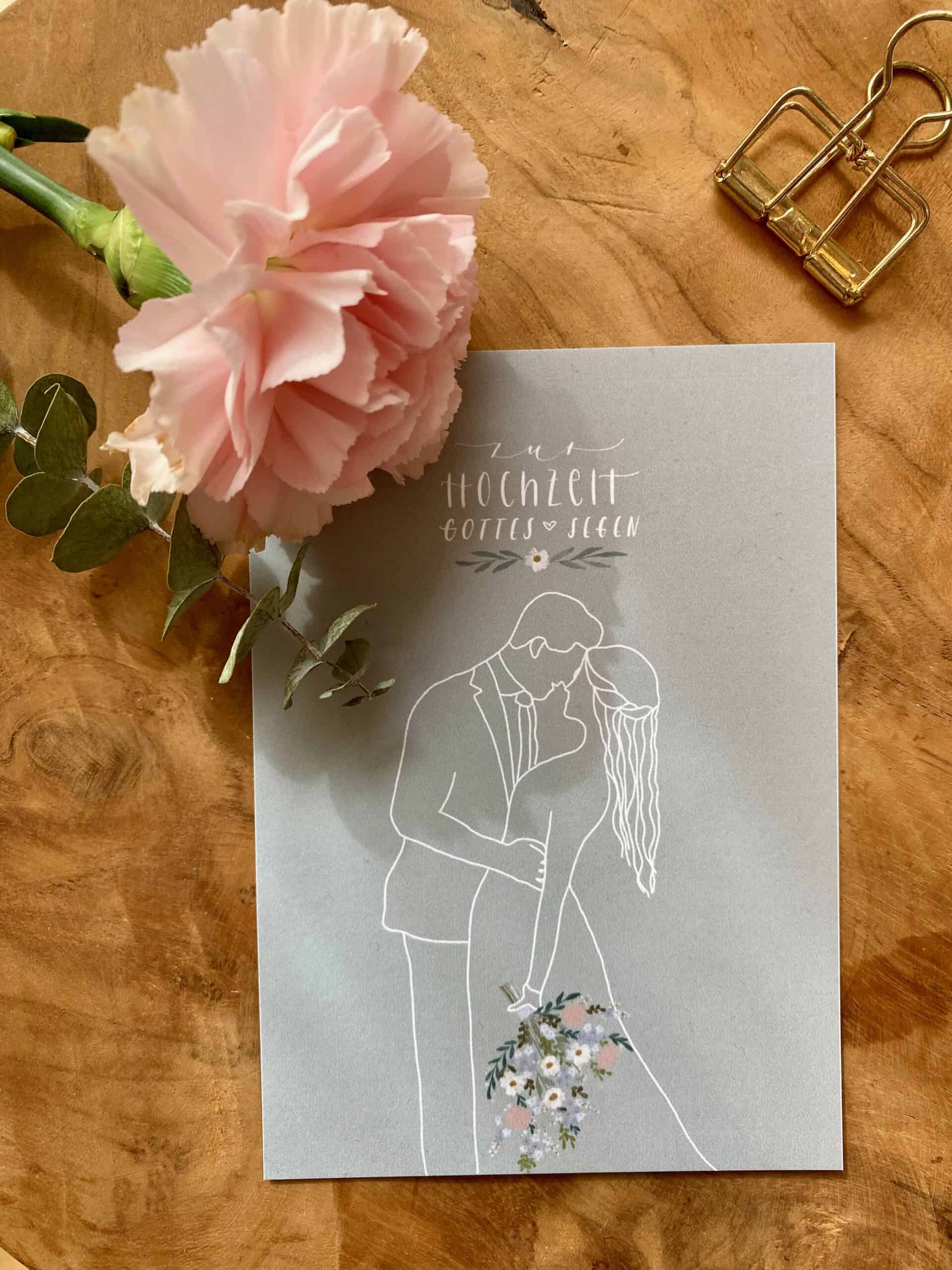 Traugebetkarte für christliche Hochzeit, christliche Hochzeitsgrüße, christliche Hochzeitskarte, religiöse Hochzeitswünsche.