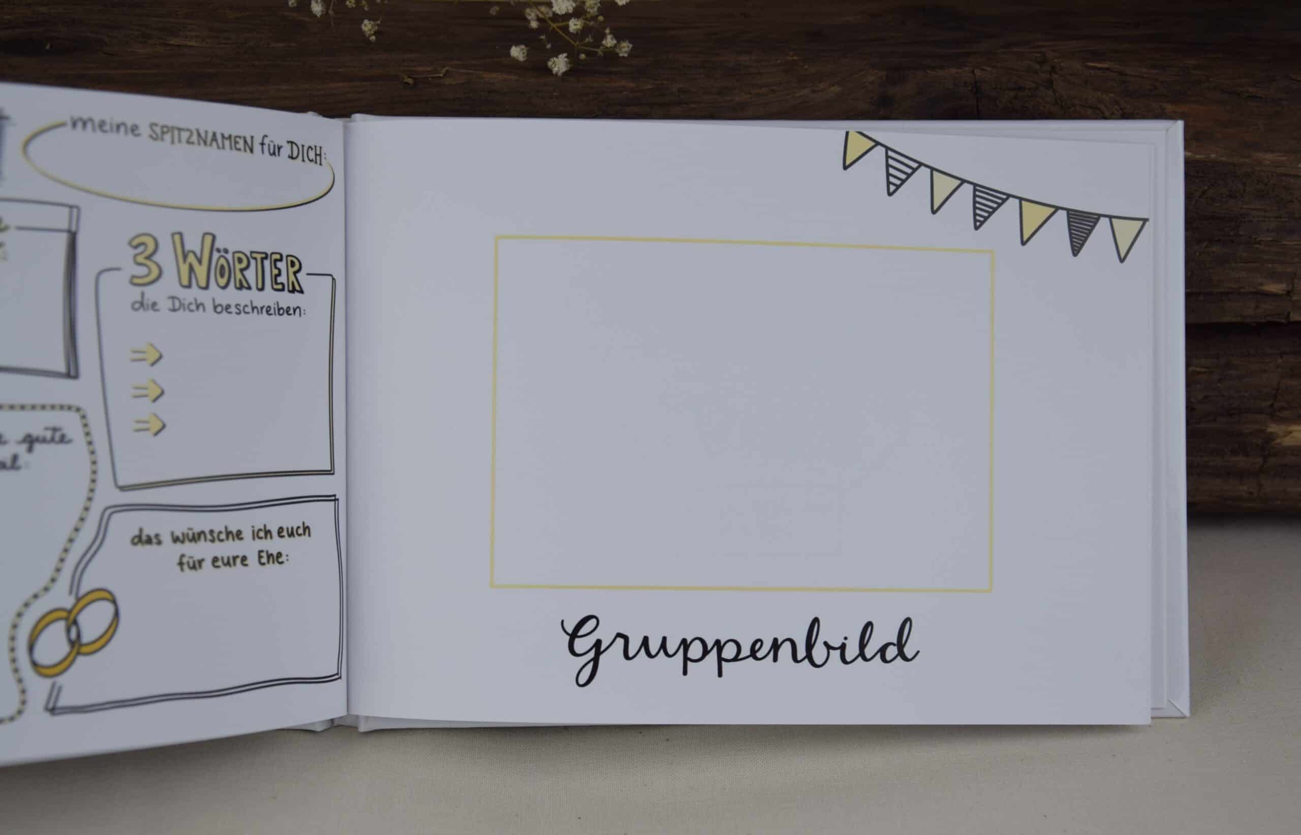 Gottesdienst inspiriertes Gruppenbild mit christlichem Design und Bibelüberschriften.