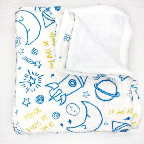 Hochwertiger Babyfleeptuch mit biblischen Motiven für christliche Familien.