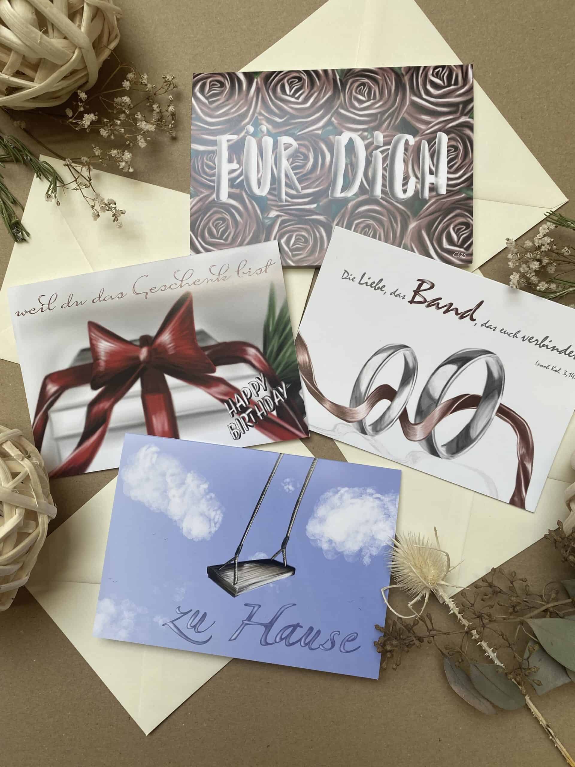 Dankeschön-Karten für christliche Anlässe auf Mookho.de.