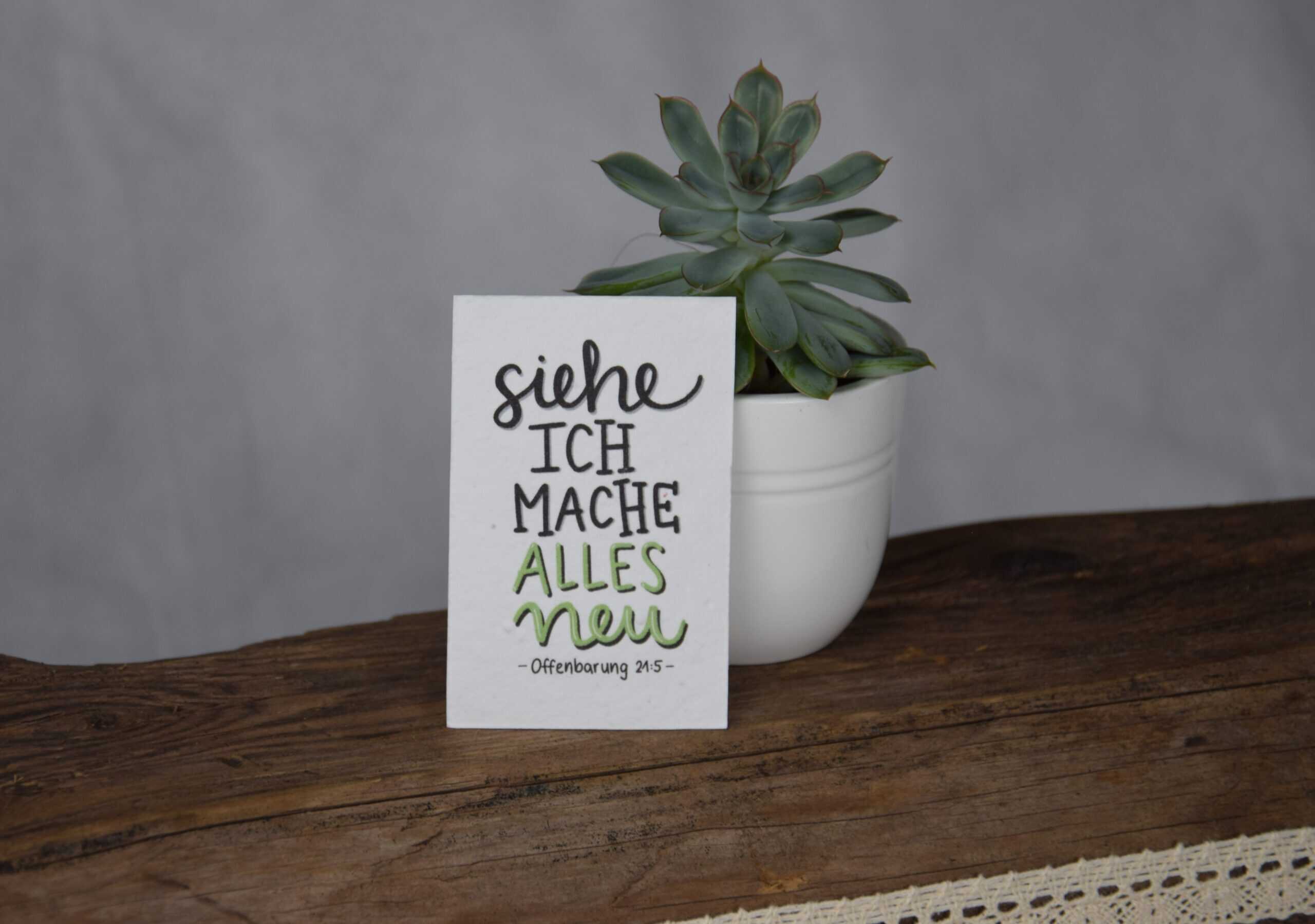 Lebendige christliche Inspiration, Bibelvers, christliches Zitat, Gartendekoration.