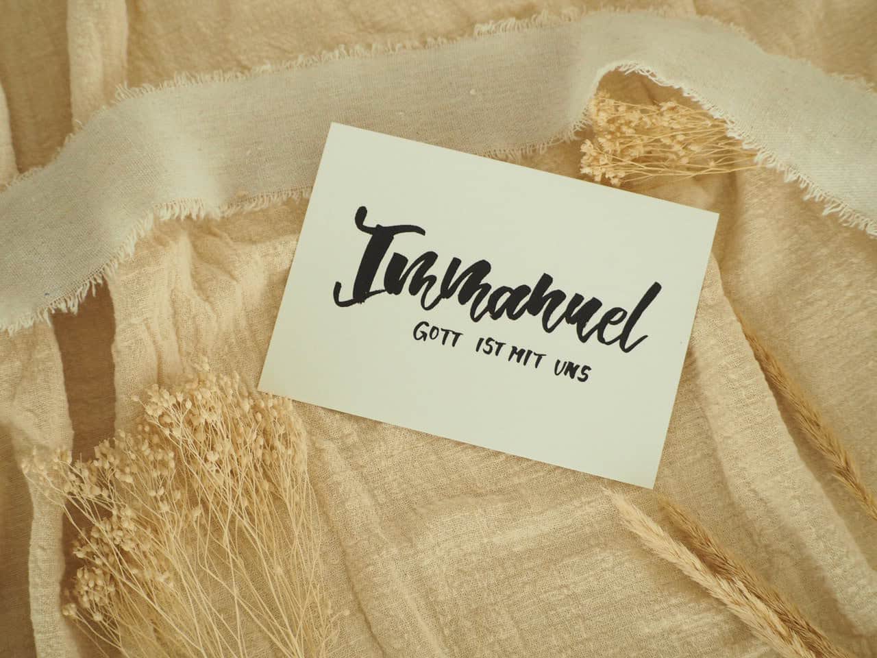 Himmlischer Glauben Spruch auf Karte, christliche Botschaft, religiöse Dekoration, Glaube, Jesus.