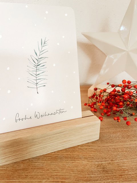 Festliche Weihnachtskarte mit christlichem Gruß, Dekorationselemente, Christliche Marke, Weihnachtsgruß, Mookho.de.