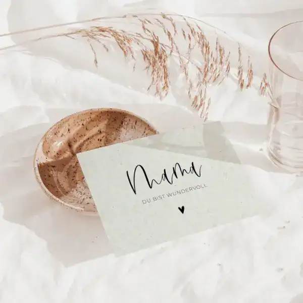 Liebe Mama, du bist wundervoll – christliche Grußkarte, Segenswunsch, Geschenkidee.