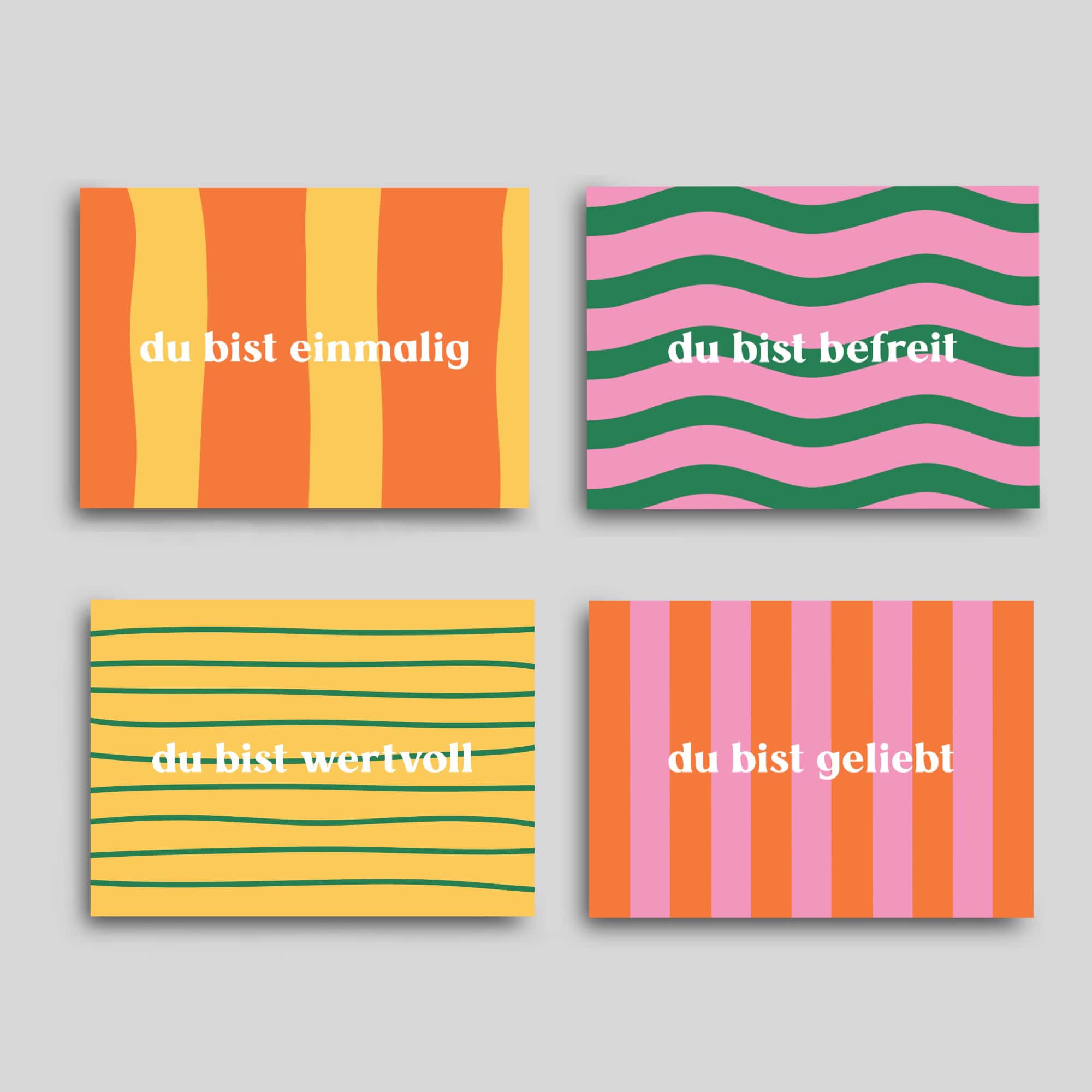 Vielfalt an christlichen Botschaften für Glauben, Liebe und Wertschätzung.