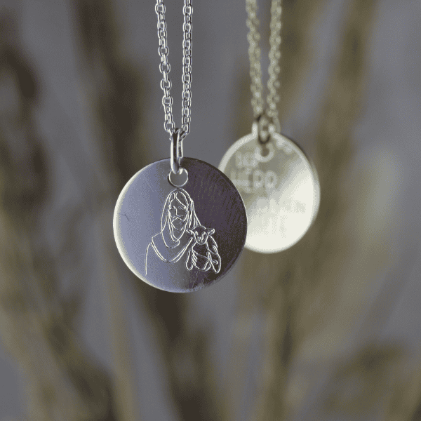 Anhänger Hirte Psalm 23 Vorder- und Rückseite