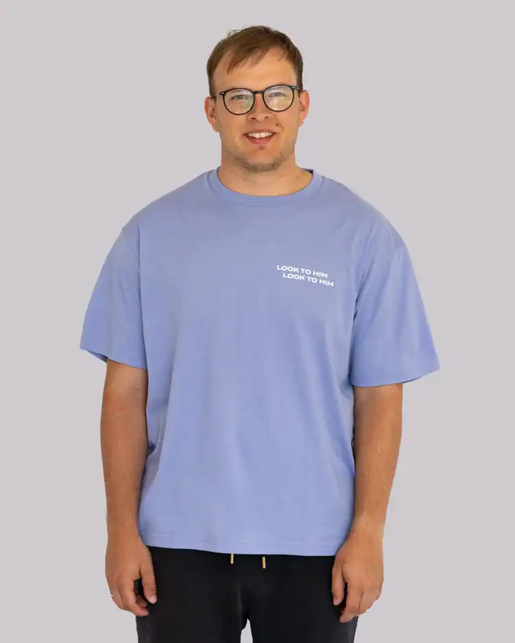 Look to Him T-Shirt, christliche Mode, christliche Bekleidung, christliches Geschenk, christliche Marken, christliche Kleidung online.