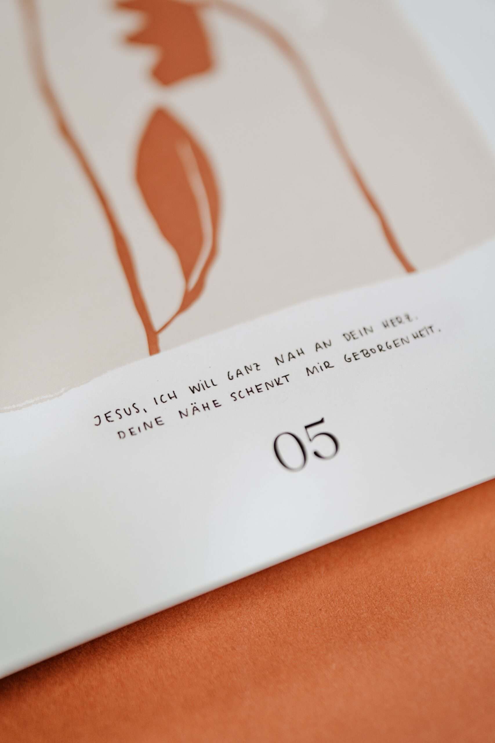 Segenskarte mit christlichem Gebet und Motiv für religiöse Geschenkideen.